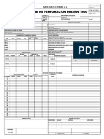 Reporte de Perforacion Diamantina