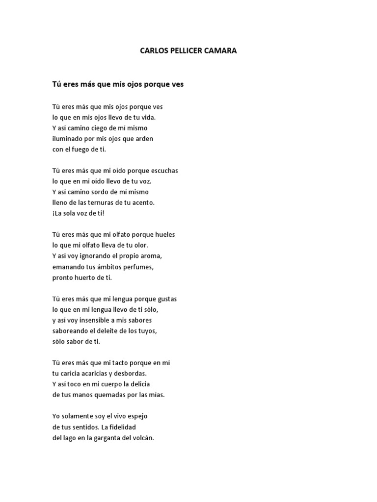 Poemas de Carlos Pellicer Cámara | PDF | Naturaleza