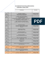 Calendario AFBM 2018