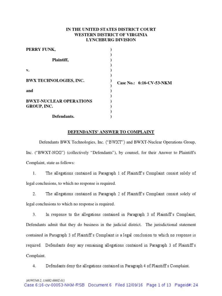 defendants-answer-to-complaint-plaintiff-complaint-free-30-day