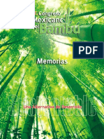 1er Congreso Mexicano Del Bambu Memorias Una Alternativa de Desarrollo Sustentable