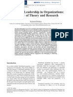 Bolden, R. (2011). Distributed leadership in organizations A review of theory and research. International Journal of Management Reviews, 13 (3), 251-269..pdf