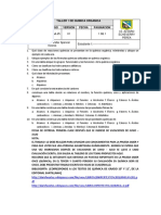 Taller 1 de Quimica Organica - (Especial)