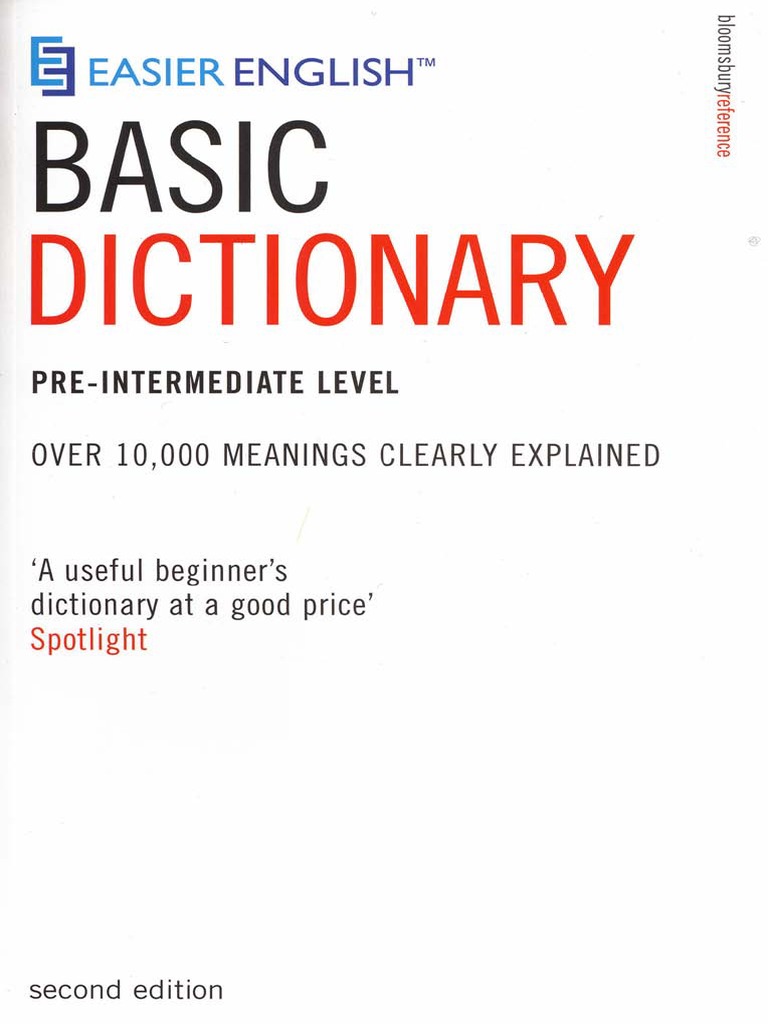 Easier English Basic Dictionary PreInt PDF PDF Stress (Linguistics