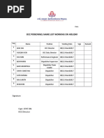 Occ Personel Name List