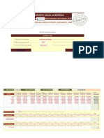 Plantilla para Elaborar El Presupuesto DISEÑO de PROYECTOS