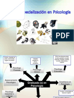 Areas de Especializacion de Psicología