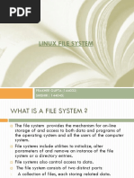 Linux File System: PRAKHER GUPTA (144032) SHISHIR (144045)