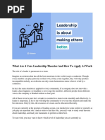 What Are 4 Core Leadership Theories and How to Apply at Work