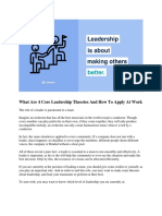 What Are 4 Core Leadership Theories and How To Apply at Work