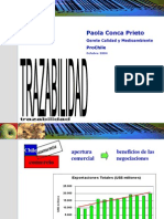 Trazabilidad, ProChile