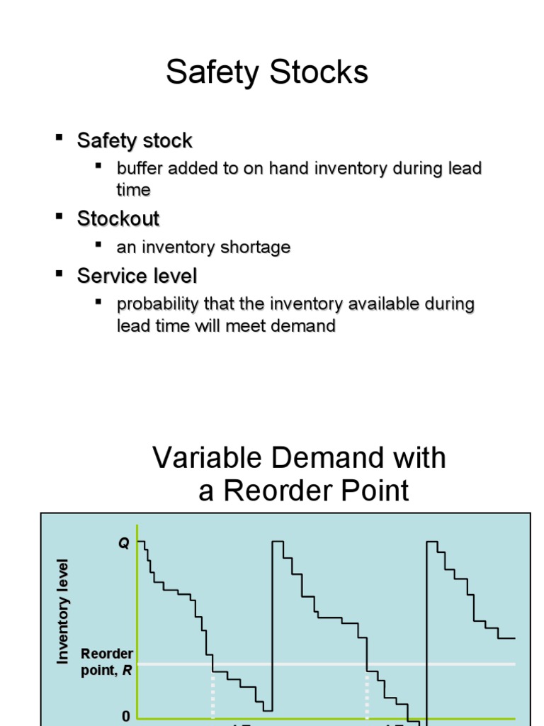 Safety Stock and Reorder Point Guide | PDF | Inventory | Corporate Jargon