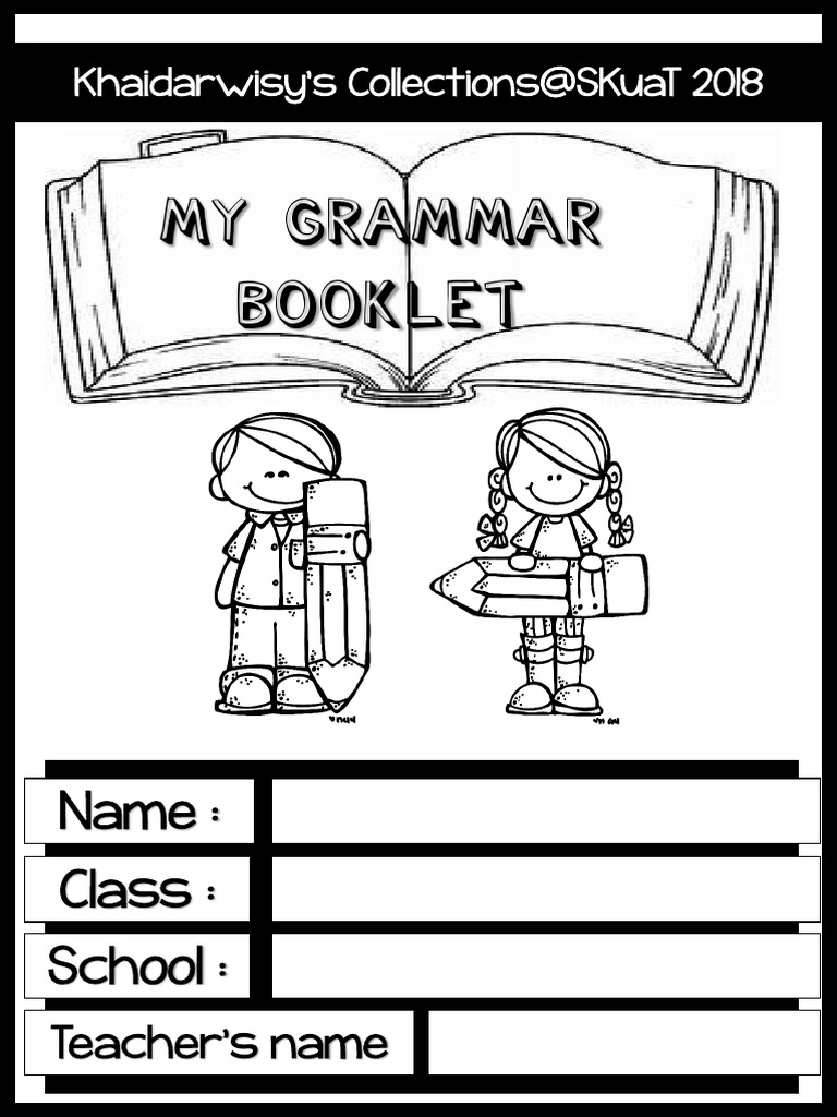 My Grammar Booklet 2018 | Grammatical Number | Plural