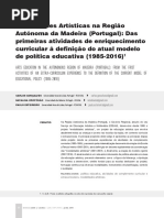 Modalidades Artísticas na Região Autónoma da Madeira (Portugal)