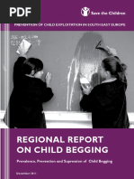 Regional Report On Child Begging: Prevention of Child Exploitation in South East Europe