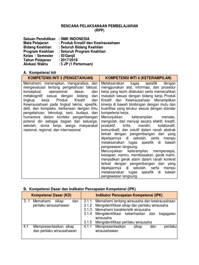 Produk Kreatif Dan Kewirausahaan 11 Smk Pdf