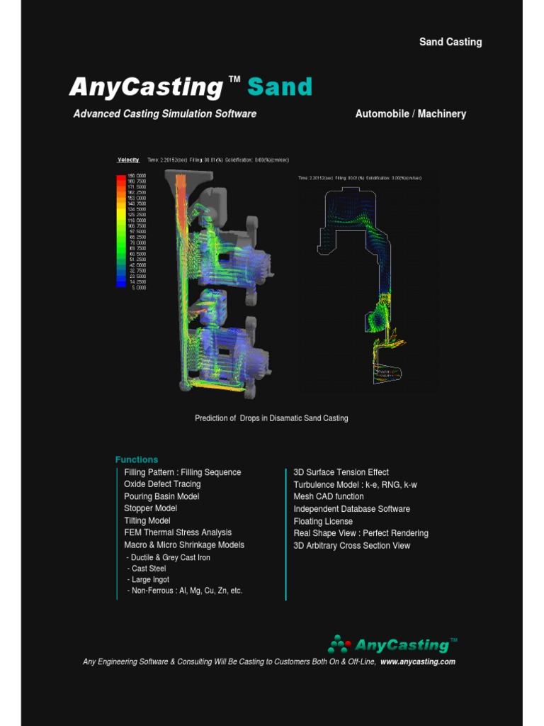 Advanced Sand Casting Simulation Tools | PDF | Casting (Metalworking ...