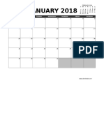 2018 Excel Calendar Planner 12