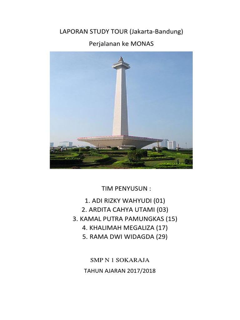 Contoh Laporan Perjalanan Study Tour Jakarta Bandung Temukan Contoh