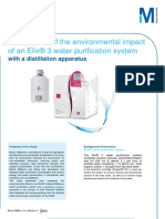 Comparison Environmental Impact Elix - Distillation