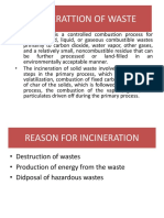 Incinerattion of Waste Slides