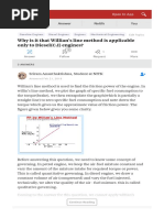 Why Is It That Willians Line Method Is Applicable Only To Diesel C I Engines