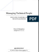 Managing Technical People