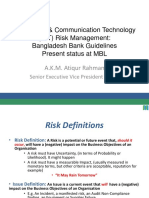 ICT Risk Management Guidelines at MBL