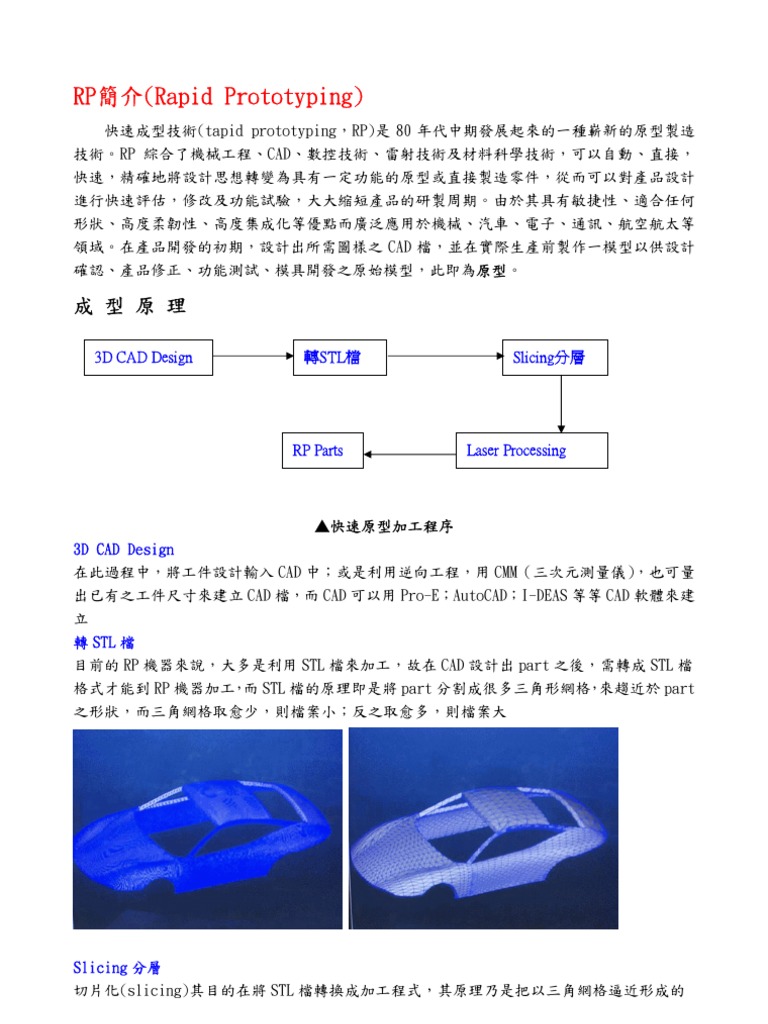 20080701-075-RP簡介 (Rapid Prototyping) | PDF