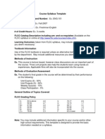 Syllabus Template