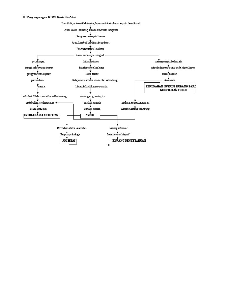 Penyimpangan KDM Gastritis | PDF