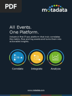 All Events. One Platform.: Correlate Integrate Analyze