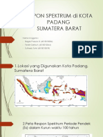 Respon Spektrum Pada Kota Padang