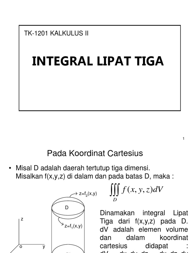 Integral Lipat Tiga