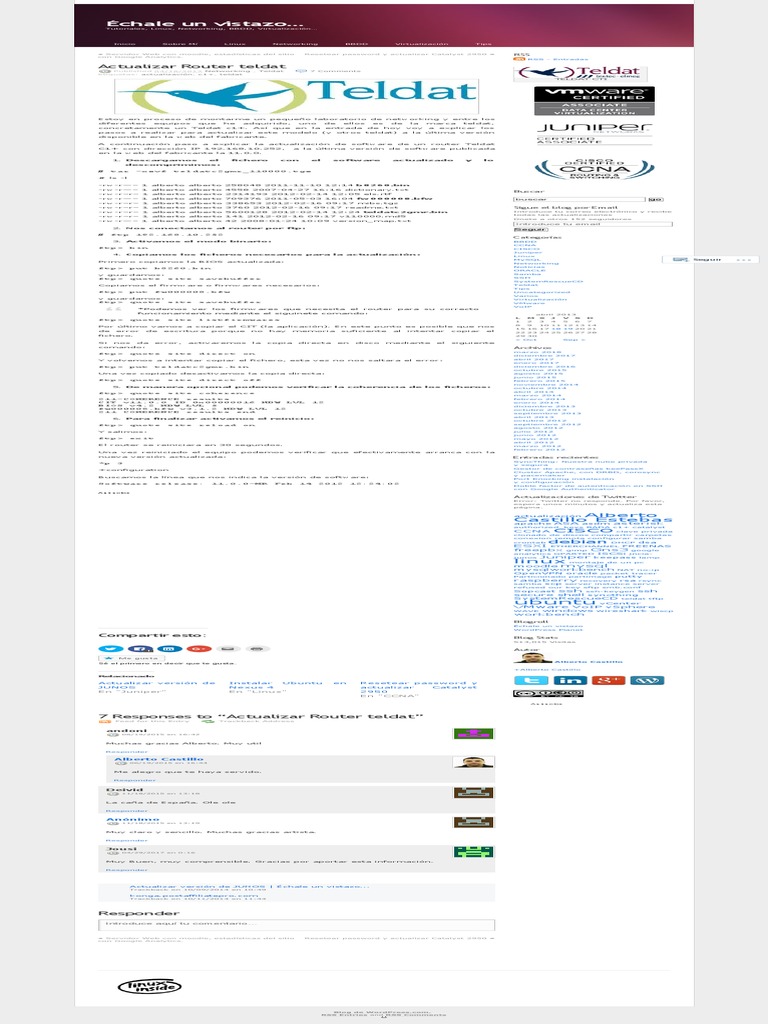 Actualizar Router Teldat C1+ | PDF | Protocolo de transferencia de ...