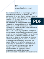 Validez Temporal de La Ley Pena - Derecho Penal