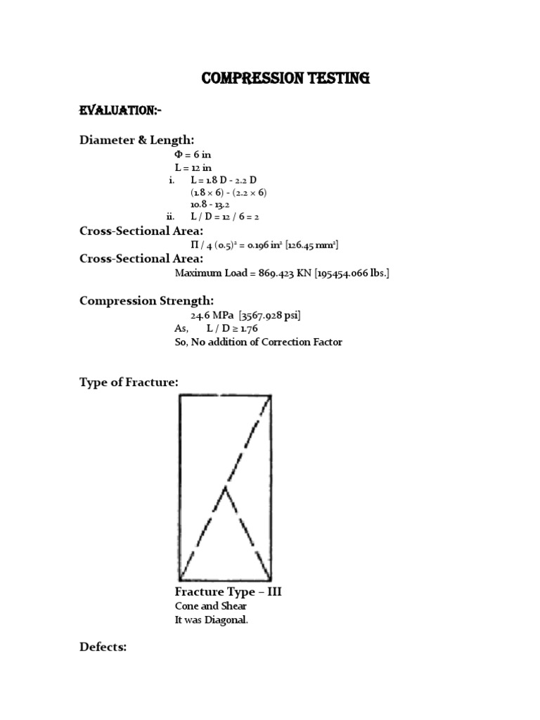 Compression Testing: Evaluation | PDF