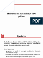 Elektronsko Podnošenje PDV Prijave