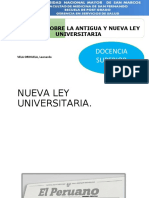 Analisis Comparativo Nueva Antigua Ley Universitaria Peru