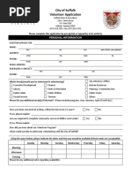 Volunteer Application - Standard