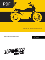 Manual Usuario Ducati Scrambler Esp My16 Ed00 Motocicleta Licencia De Conducir