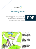 Learning Goals Are Specific Statements
