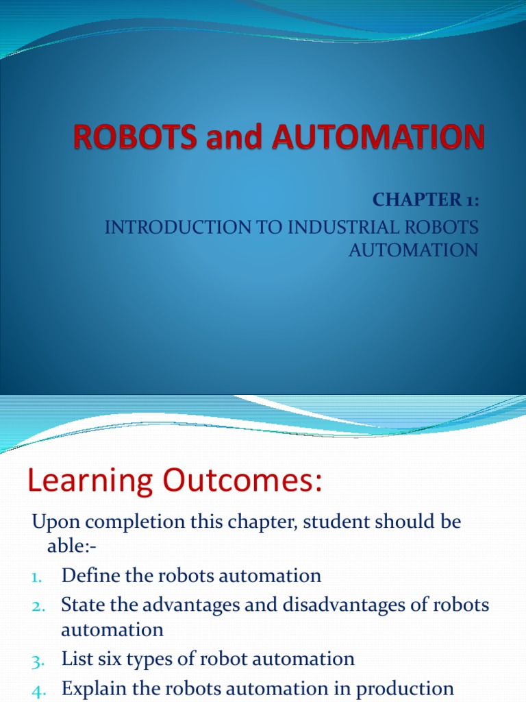 Introduction to Robot Automation | PDF | Robot | Robotics