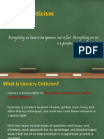 Literary Criticism PPT New PDF