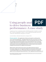 Using People Analytics to Drive Business Performance a Case Study
