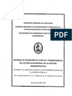 Sistema Nacional de Modernización de La Gestión Pública