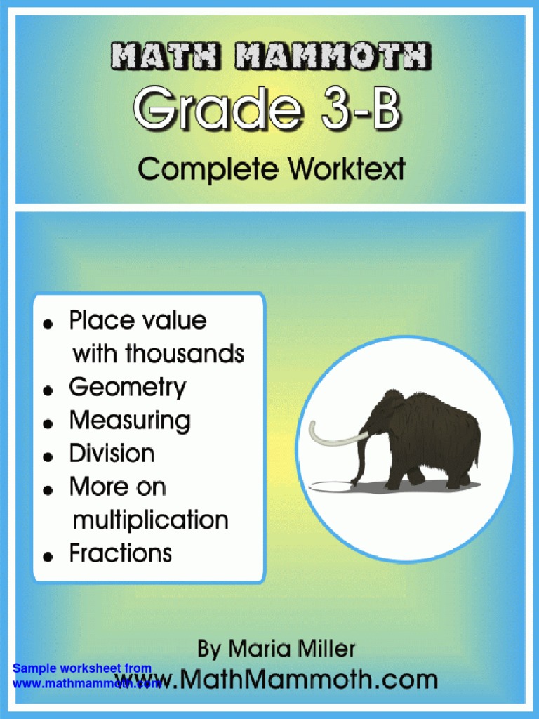 Math Mammoth Grade 3b PDF | PDF | Fraction (Mathematics) | Measurement