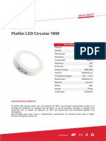 Plafón LED Circular 18W