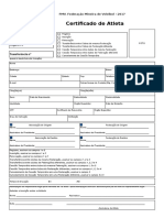 Modelo Certificado de Atletas Quadra - 2017