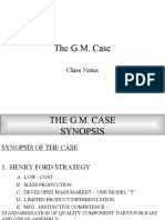 The G.M. Case: A Study in Strategic Challenges and Responses